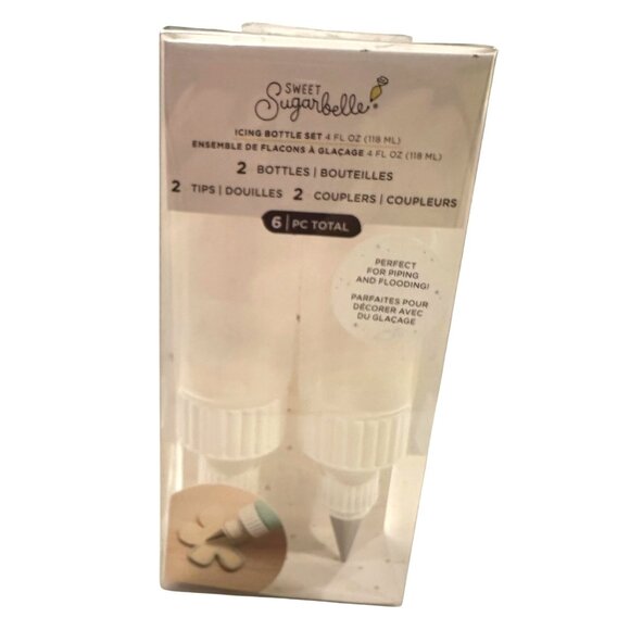 NEW 2 Pack Sweet Sugarbelle Bottle Coupler Set 8oz Perfect for Piping Flooding - Picture 1 of 9